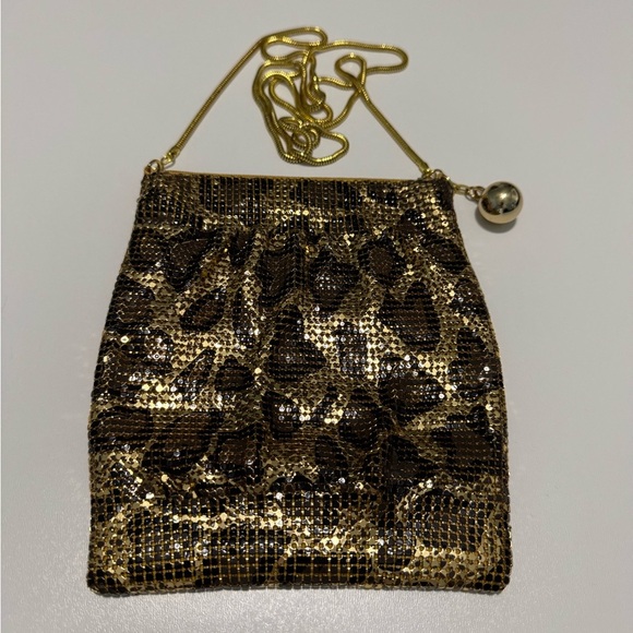 The Limited Handbags - Glamorous Gold and Brown Leopard Print Chain Strap Crossbody Bag by The Limited